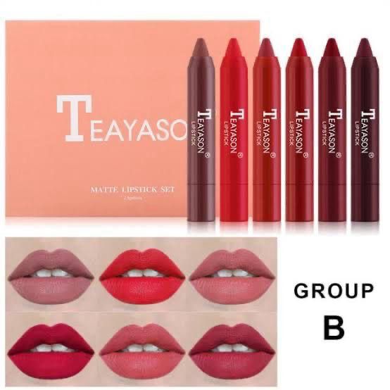 Teayason Matte Lipstick Crayons Set