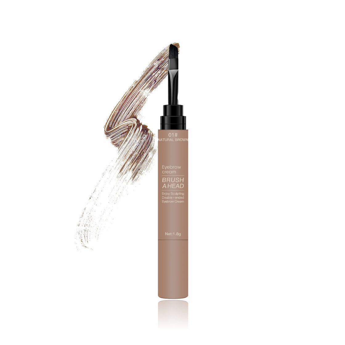 Maliao Double-Ended Eyebrow Cream Brush - Precision for Perfect Brows