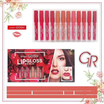 Matte Lipglosses Tray Set of 12 High Quality