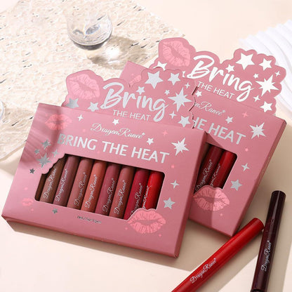 Dragon Ranee Push Button Bring The Heat 12 Color Lipstick Set